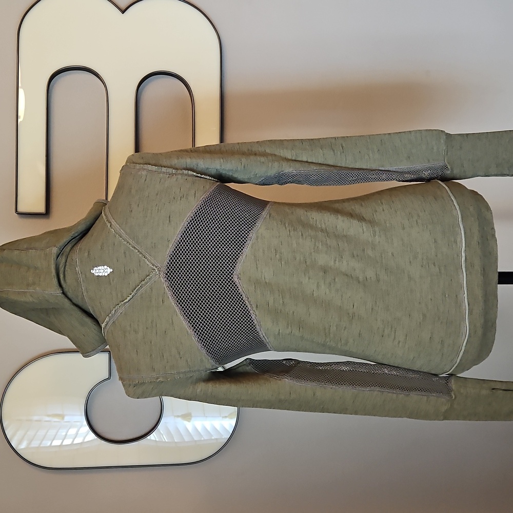 FP Movement Olive Green Women's Zip-Up Hoodie